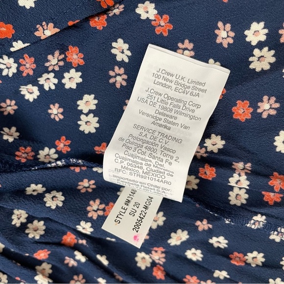 Madewell Navy and Red Midi Skirt - Picture 12 of 14